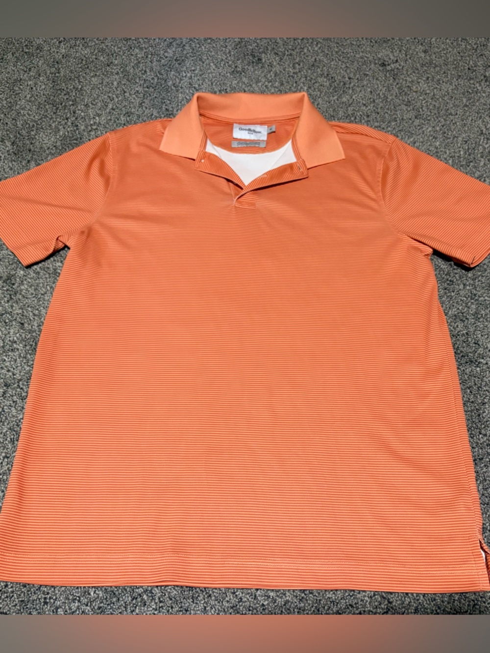 Goodfellow & Co Orange Crewneck Polo Detail
